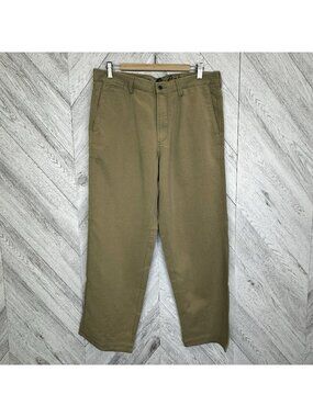 Tommy Bahama Pants Mens Size 34x30 Khaki Tan Flat Front Straight Leg